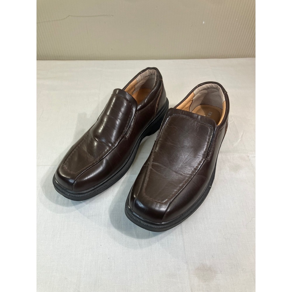 Deer Stags‎ Greenpoint Mens 8.5 M Dark Brown Slip On Square Toe Loafers 817311